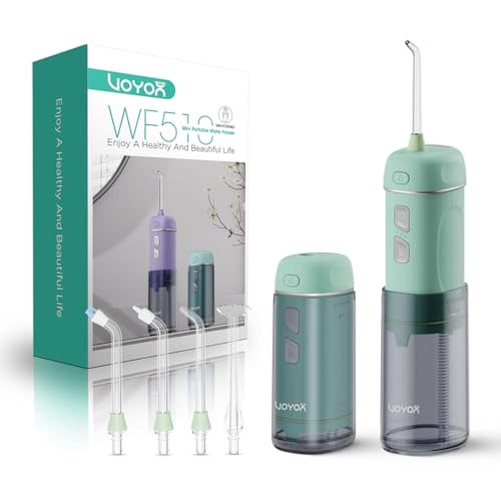 Water Flosser: VOYOR-HEALTH Portable Cordless Mini Travel – Front View