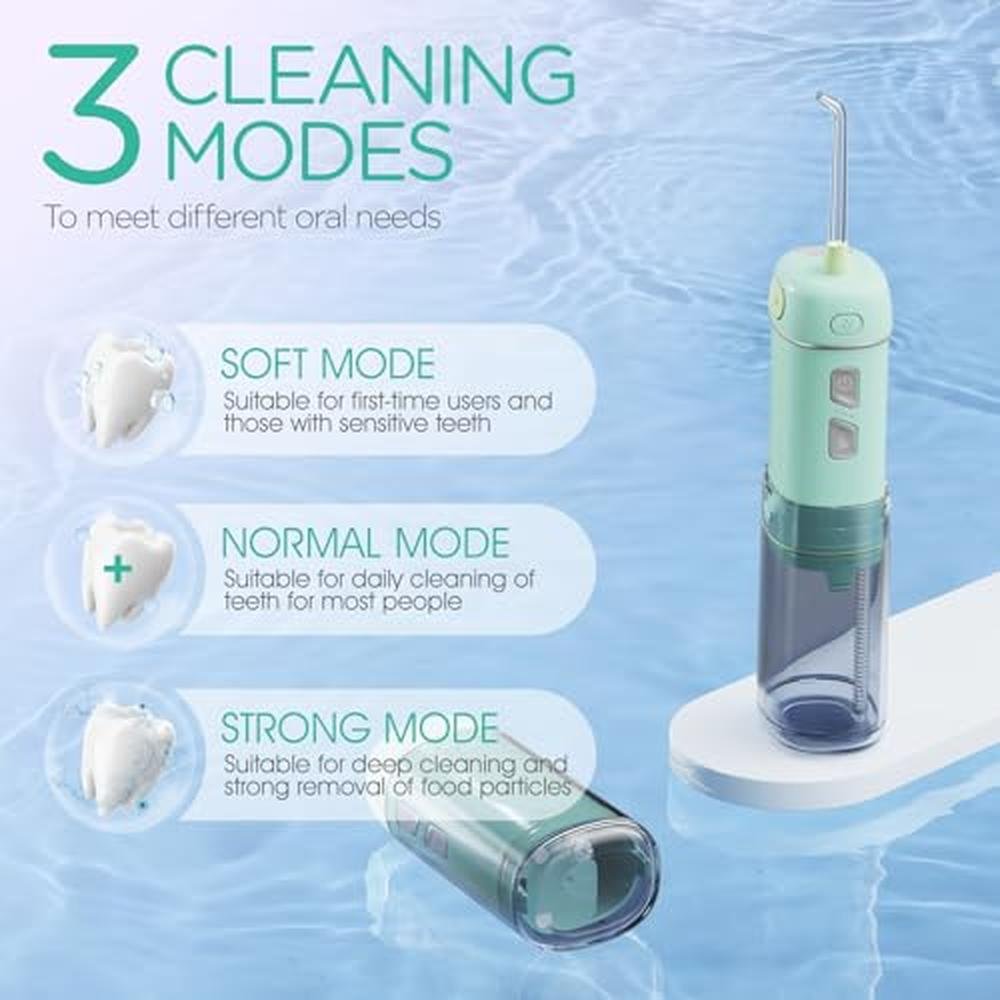 Water Flosser: VOYOR-HEALTH Portable Cordless Mini Travel – In Use