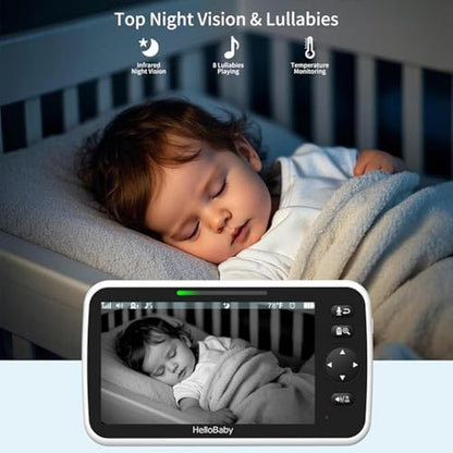 HelloBaby World: 6'' Split-Screen Video Baby Monitor with – Packaging