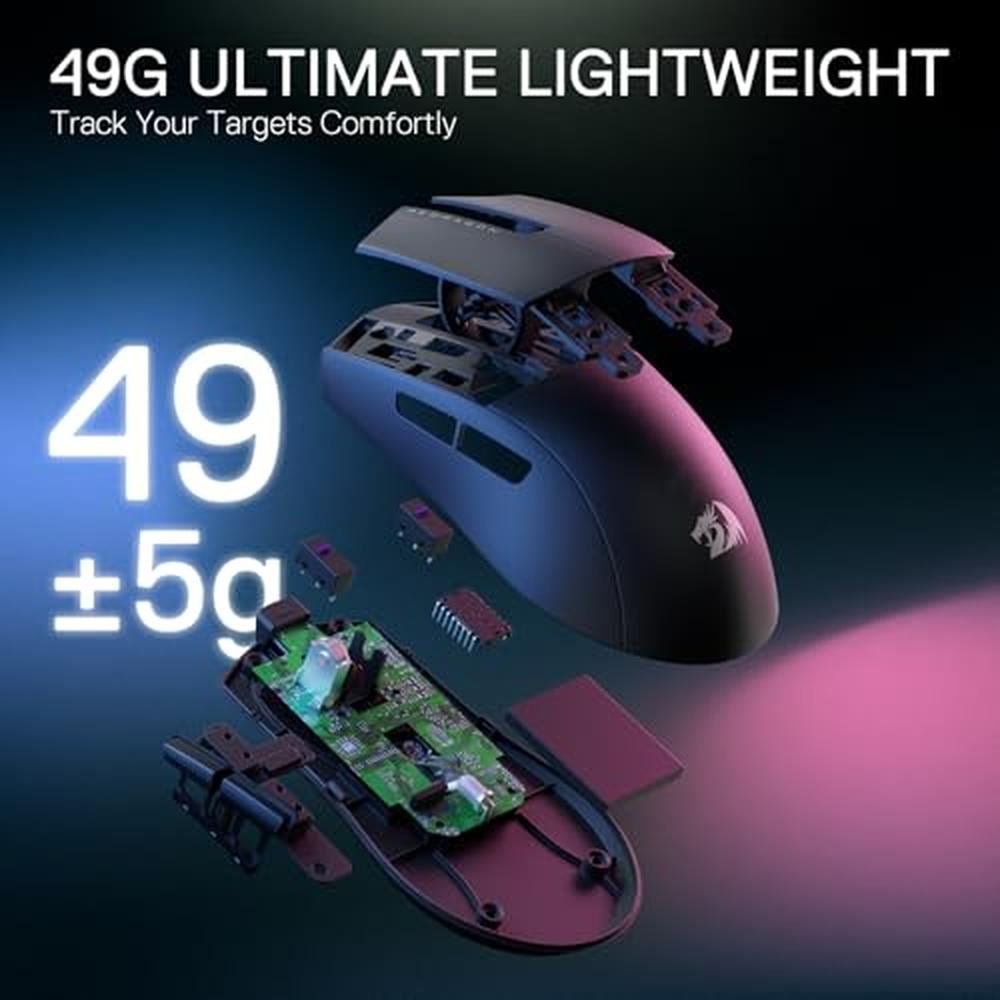 Redragon M916 STD 3-Mode Wireless Gaming Mouse – Close-up Detail