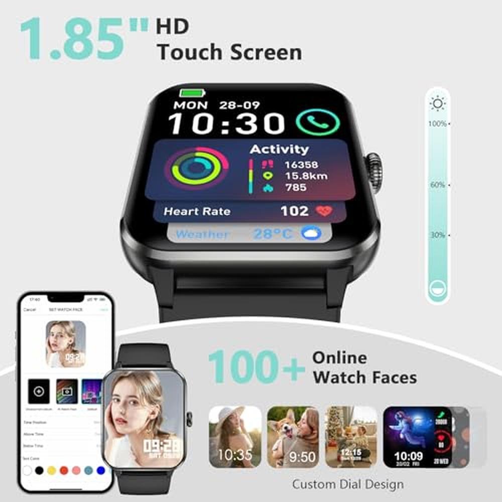 Watch Blackview 2025: Blackview Smart Watch with Heart Rate – In Use