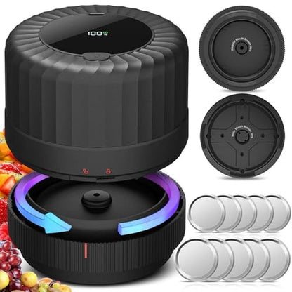 Mason Jar Vacuum Sealer Kit: 2025 Latest Electric Model – Front View