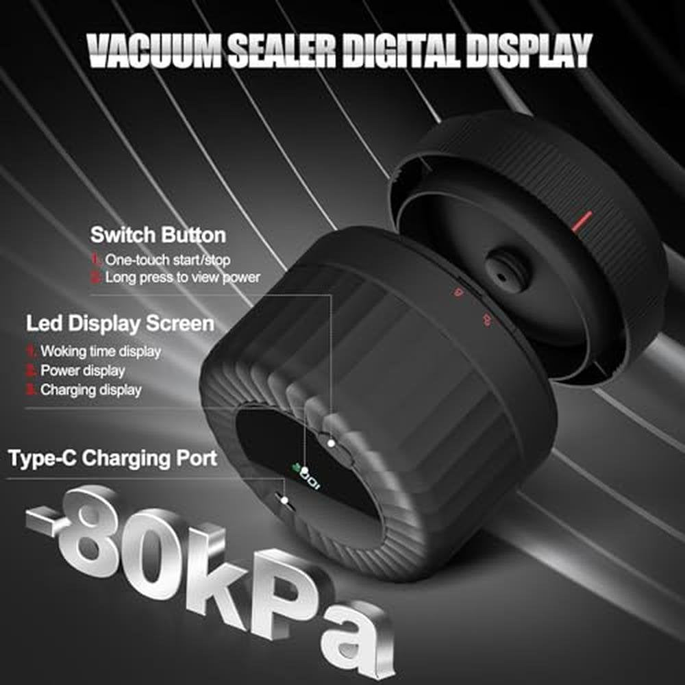 Mason Jar Vacuum Sealer Kit: 2025 Latest Electric Model – In Use