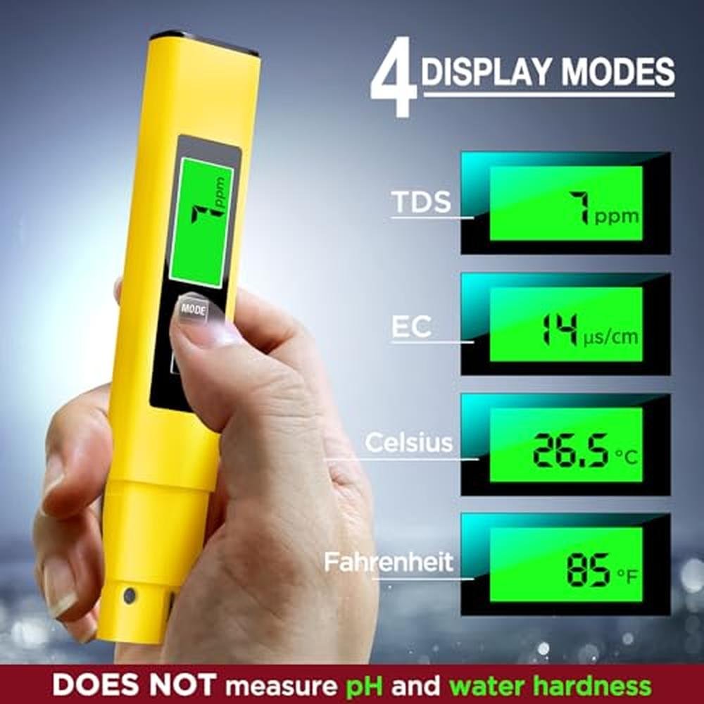Accurate TDS Meter Digital Water Tester for Drinking Water – Side View