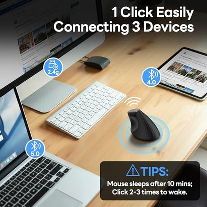 Uineer Ergonomic Wireless Mouse – In Use