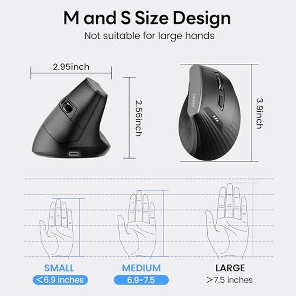 Uineer Ergonomic Wireless Mouse – Packaging