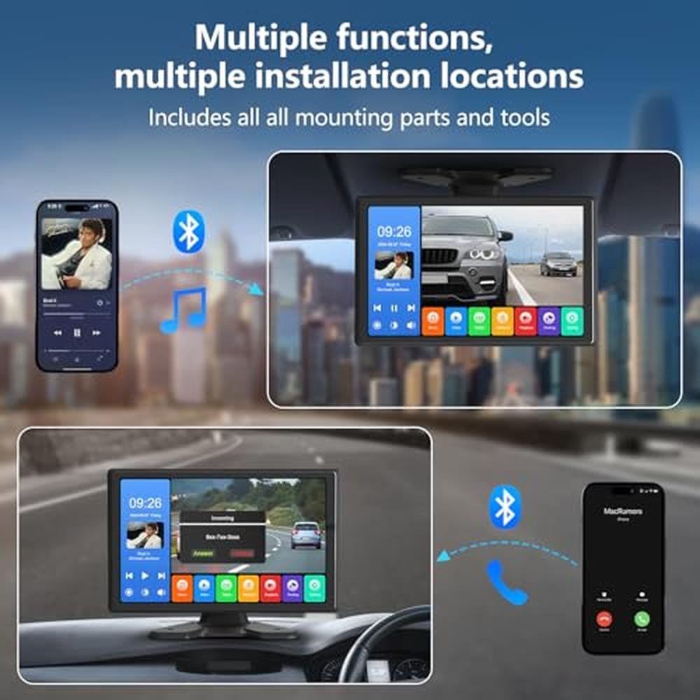 Backup Camera: 4 Channel System with 10.26 Inch Touchable – Close-up Detail