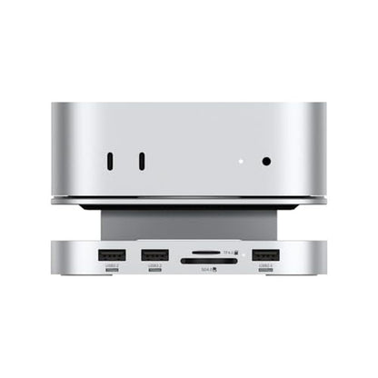 Qwiizlab Aluminum Stand Hub: Qwiizlab Mac Mini M4/M4 Pro – Front View
