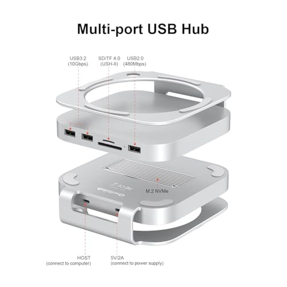 Qwiizlab Aluminum Stand Hub: Qwiizlab Mac Mini M4/M4 Pro – In Use