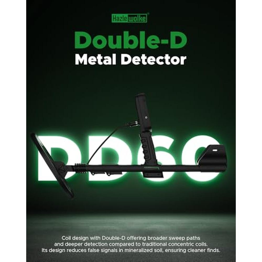 Detector Metal: 48 Max Deep Depth Metal Detector for Adults – Side View