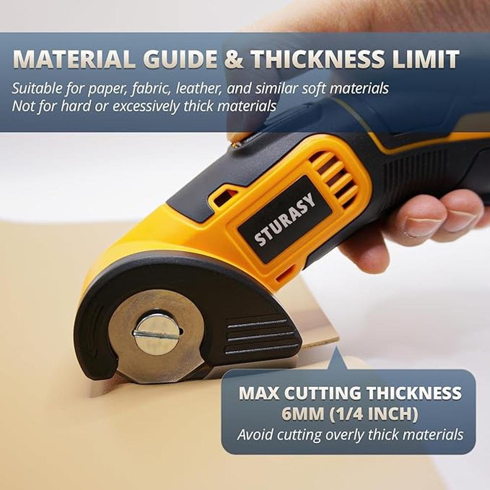 Electric Cutter: Sturasy Cordless Scissors Power Cardboard – In Use