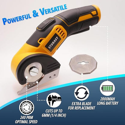 Electric Cutter: Sturasy Cordless Scissors Power Cardboard – Packaging