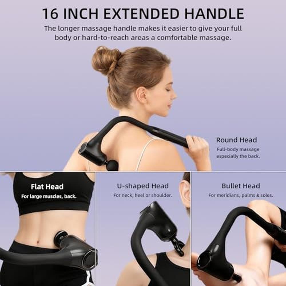 Ikyoor Massage Gun: iKyoor Deep Tissue Back Massager for – Side View
