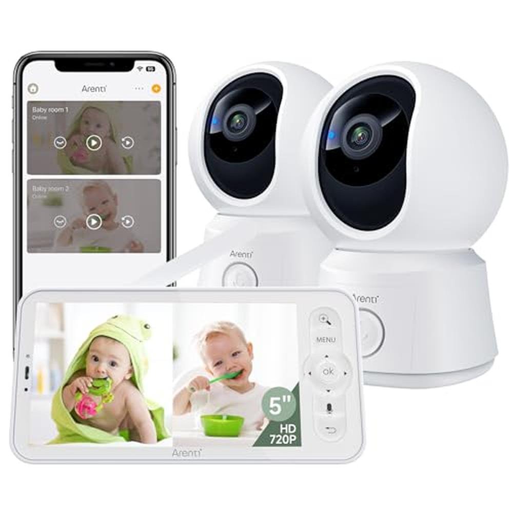 Smart Baby Camera System: ARENTI Baby Monitor 2 Cameras – Front View