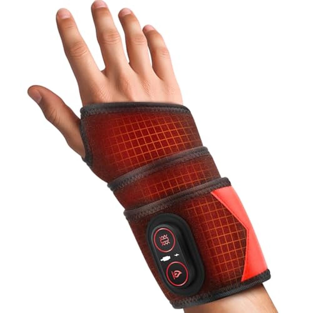 Wrist Heating: Cordless Wrist Heating Pad for Arthritis and – Front View