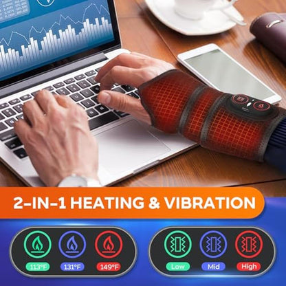 Wrist Heating: Cordless Wrist Heating Pad for Arthritis and – Side View