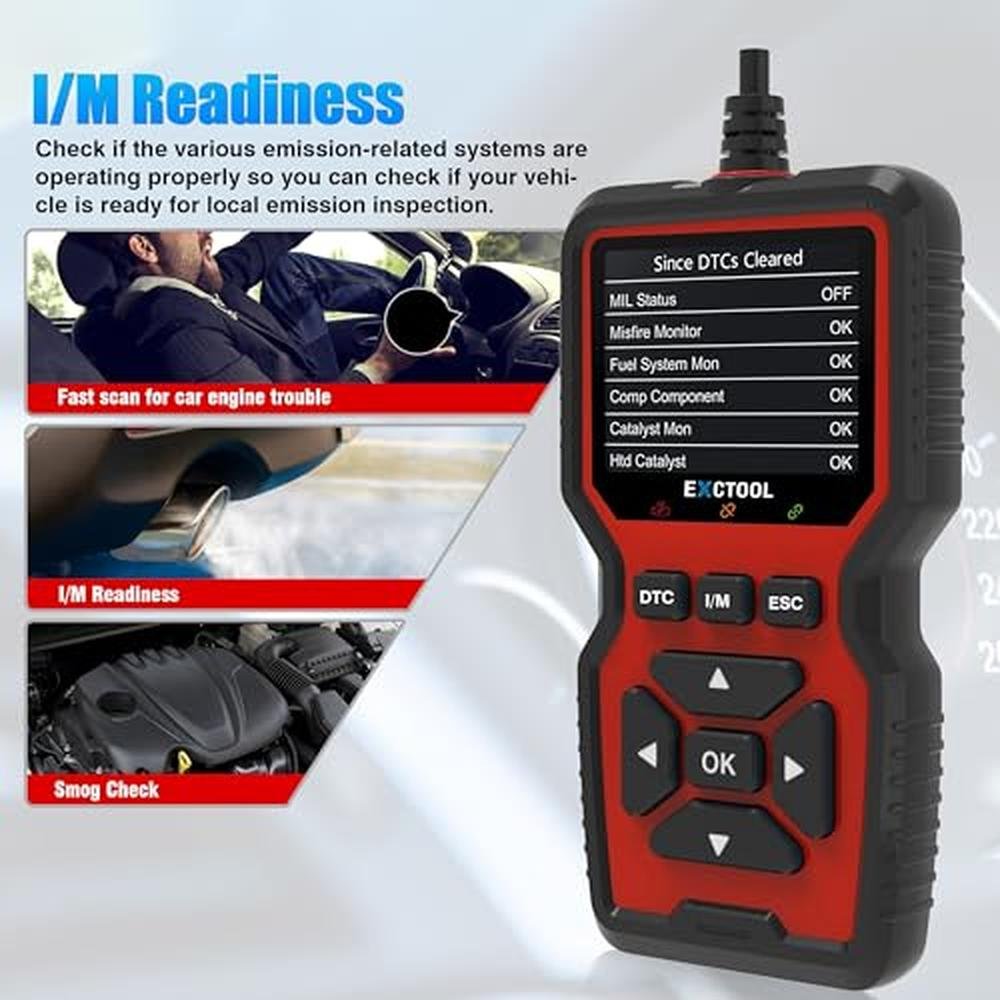 Exctool Car OBD2 Scanner Diagnostic Tool Vehicle Check – In Use