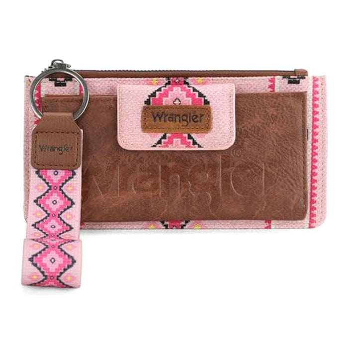 Wallet Wrangler: Wrangler Aztec Clutch Wristlet Wallet – Front View