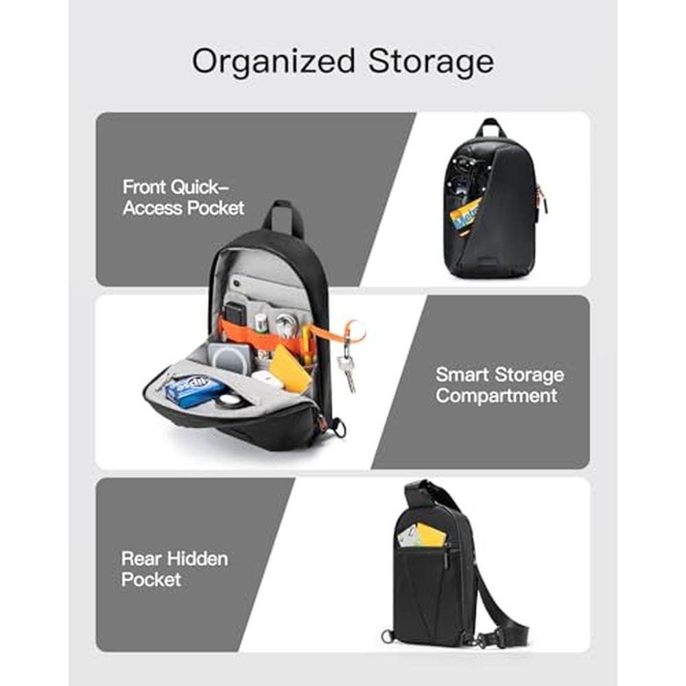 Sling Bag: Inateck Sling Bag X-Row with RFID Blocking – Close-up Detail