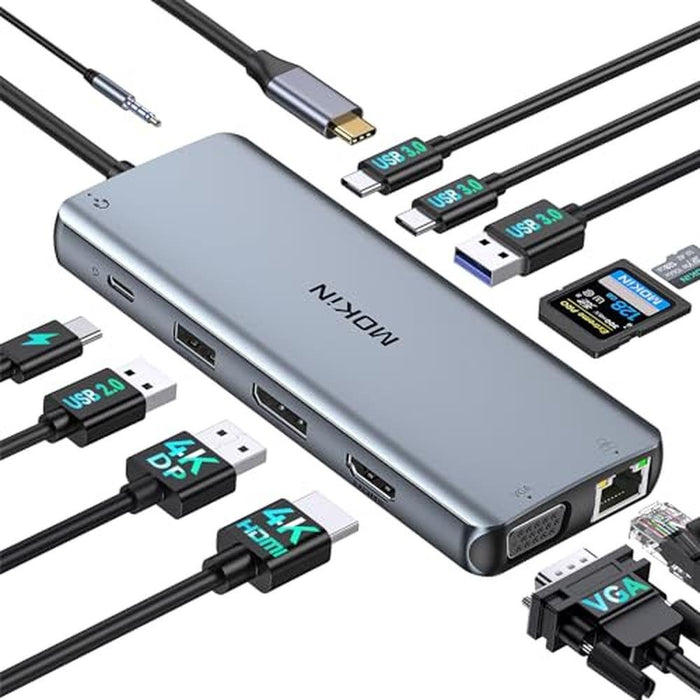 Docking Station: MOKiN 12-in-1 USB C Dock Hub – Front View