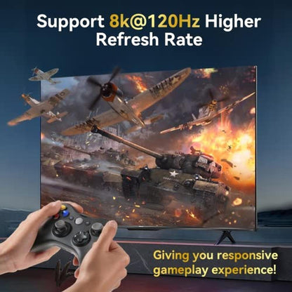 HDMI Switch 4K 120Hz: 2-Port Monitor Switch with HDMI 2.1 – Side View