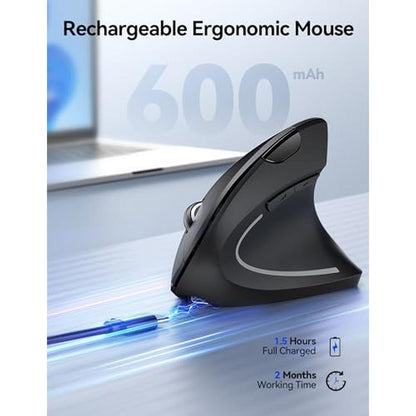 TECKNET Ergonomic Mouse Wireless – Close-up Detail