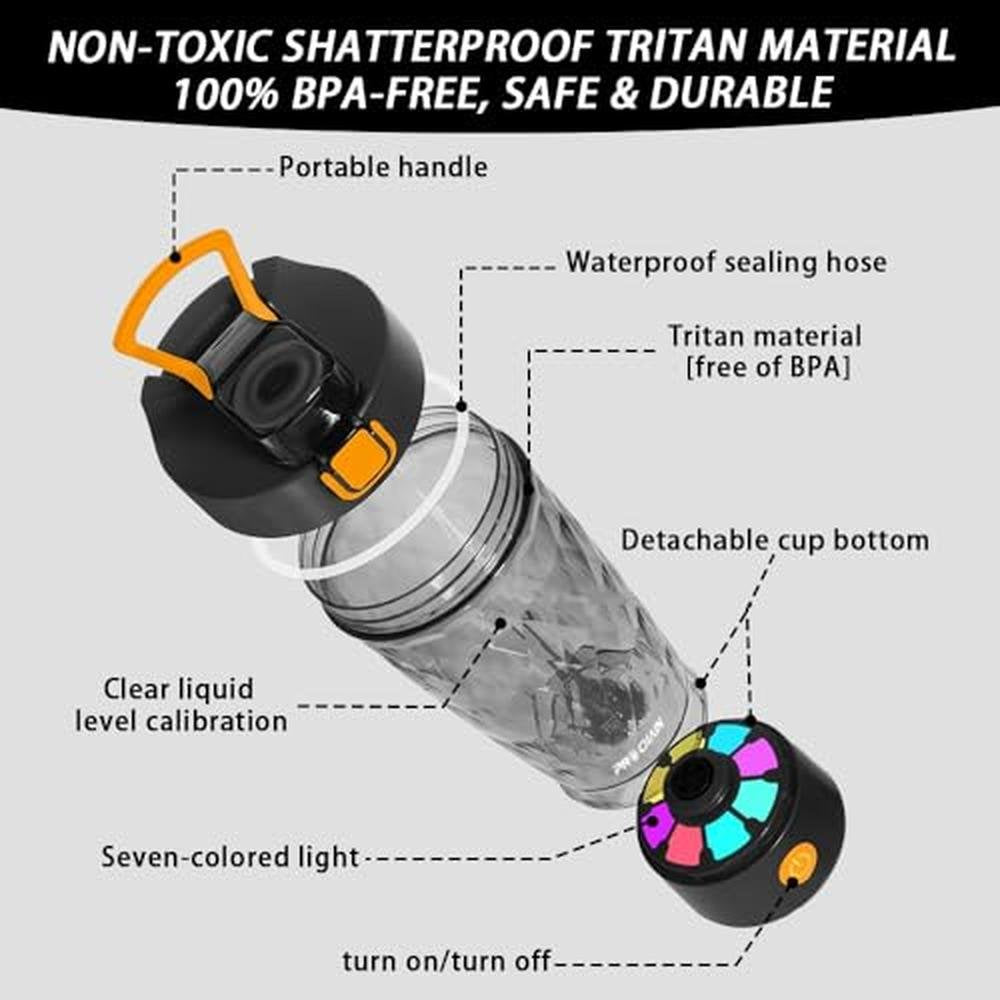 Electric Protein Shaker Bottle – Side View