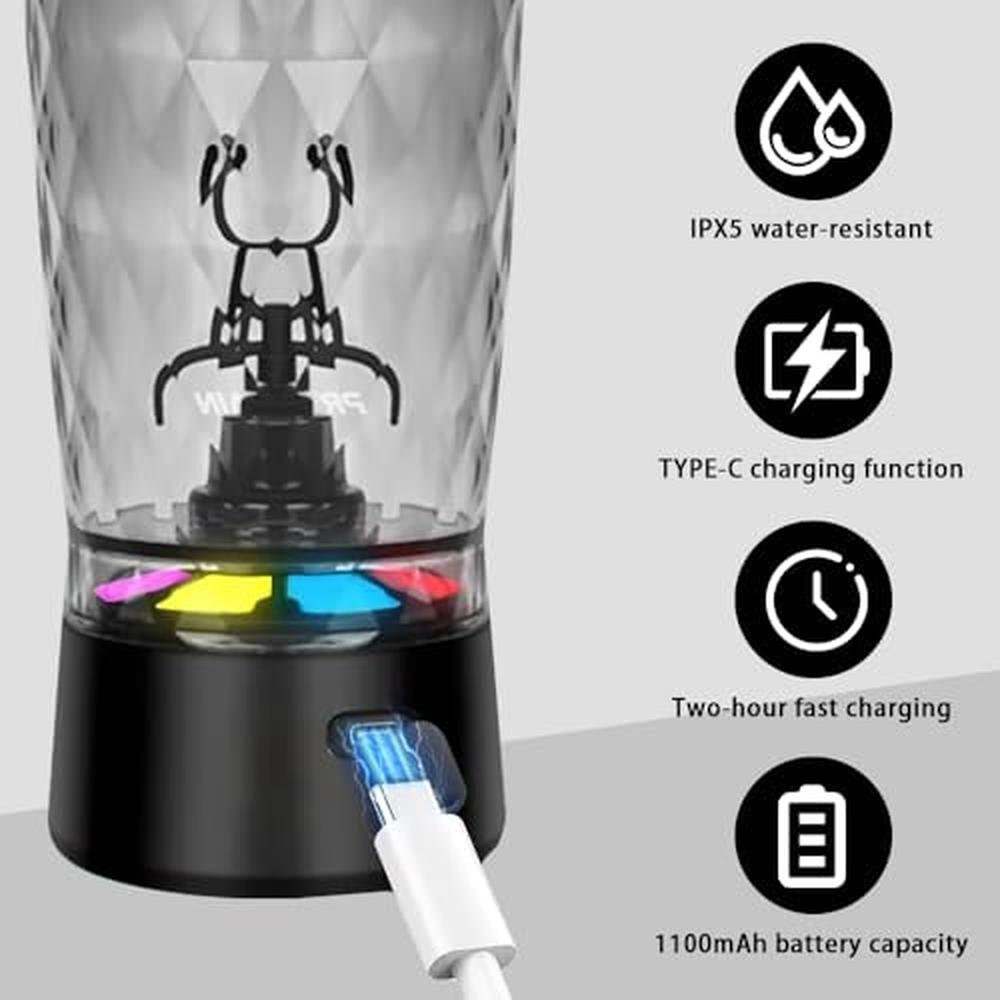 Electric Protein Shaker Bottle – Close-up Detail
