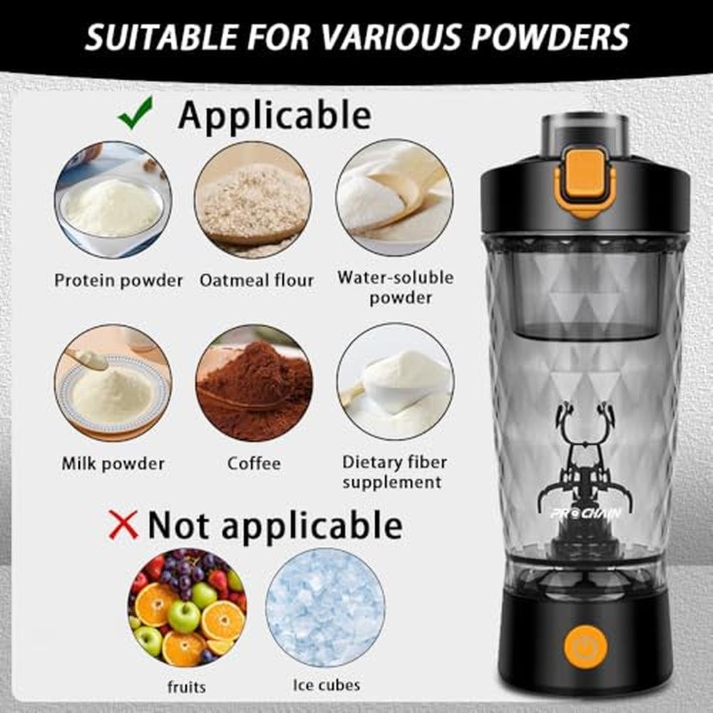 Electric Protein Shaker Bottle – In Use