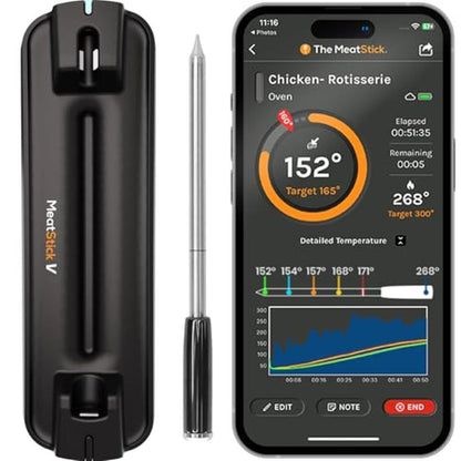 MeatStick V Wireless Meat Thermometer – Front View