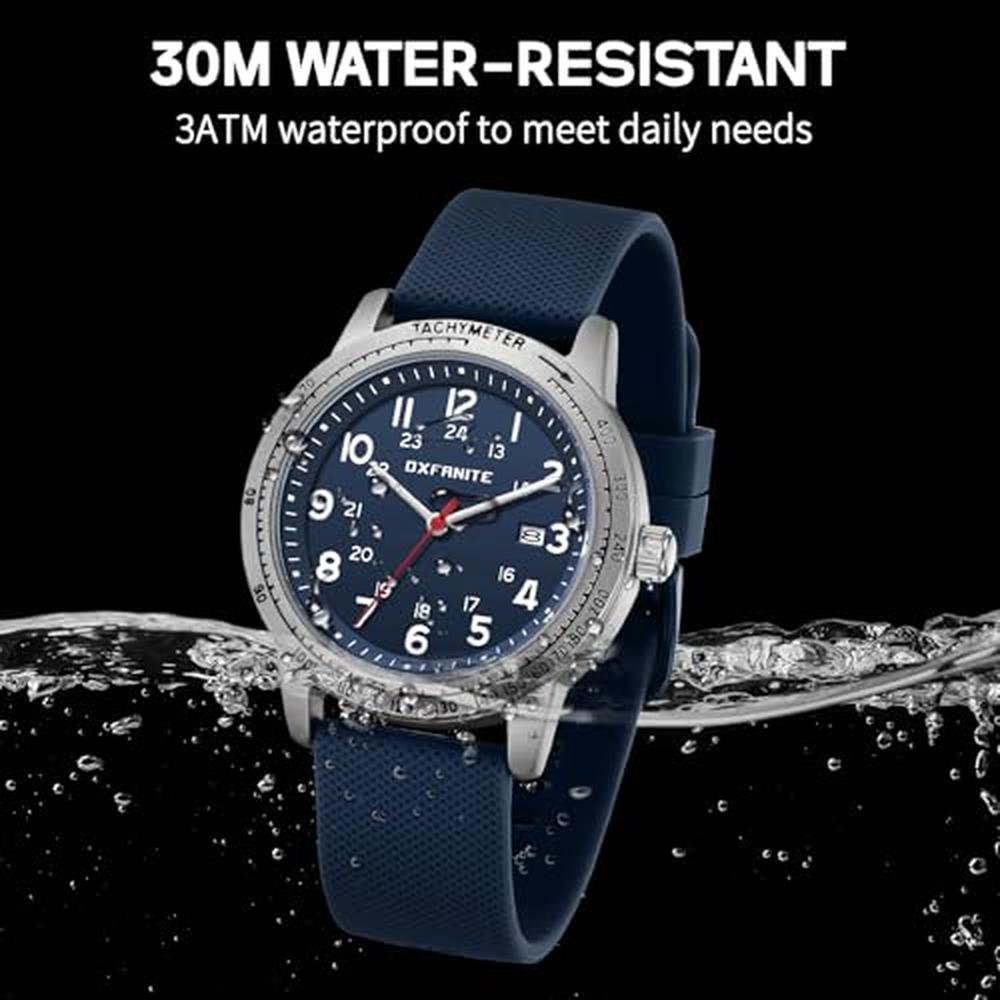 Oxfanite Mens Watch: Oxfanite 9102 Blue Military Style – In Use