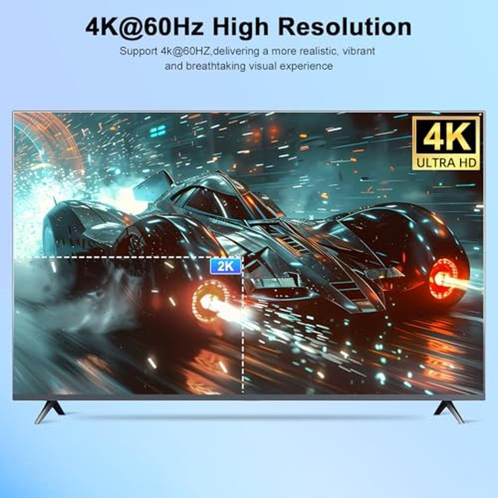 KVM Switch: USB KVM Switch HDMI 4K@60Hz for 4 Computers – In Use
