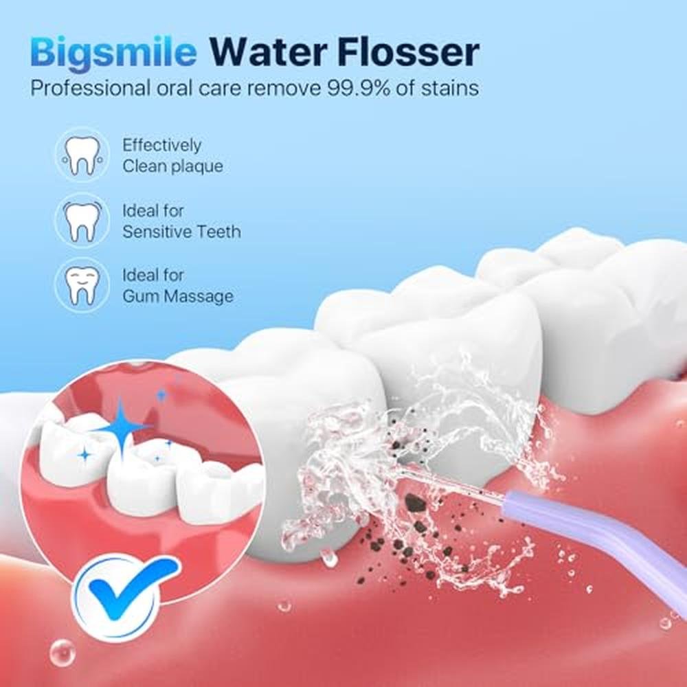Powerful Cordless Water Flosser – Side View