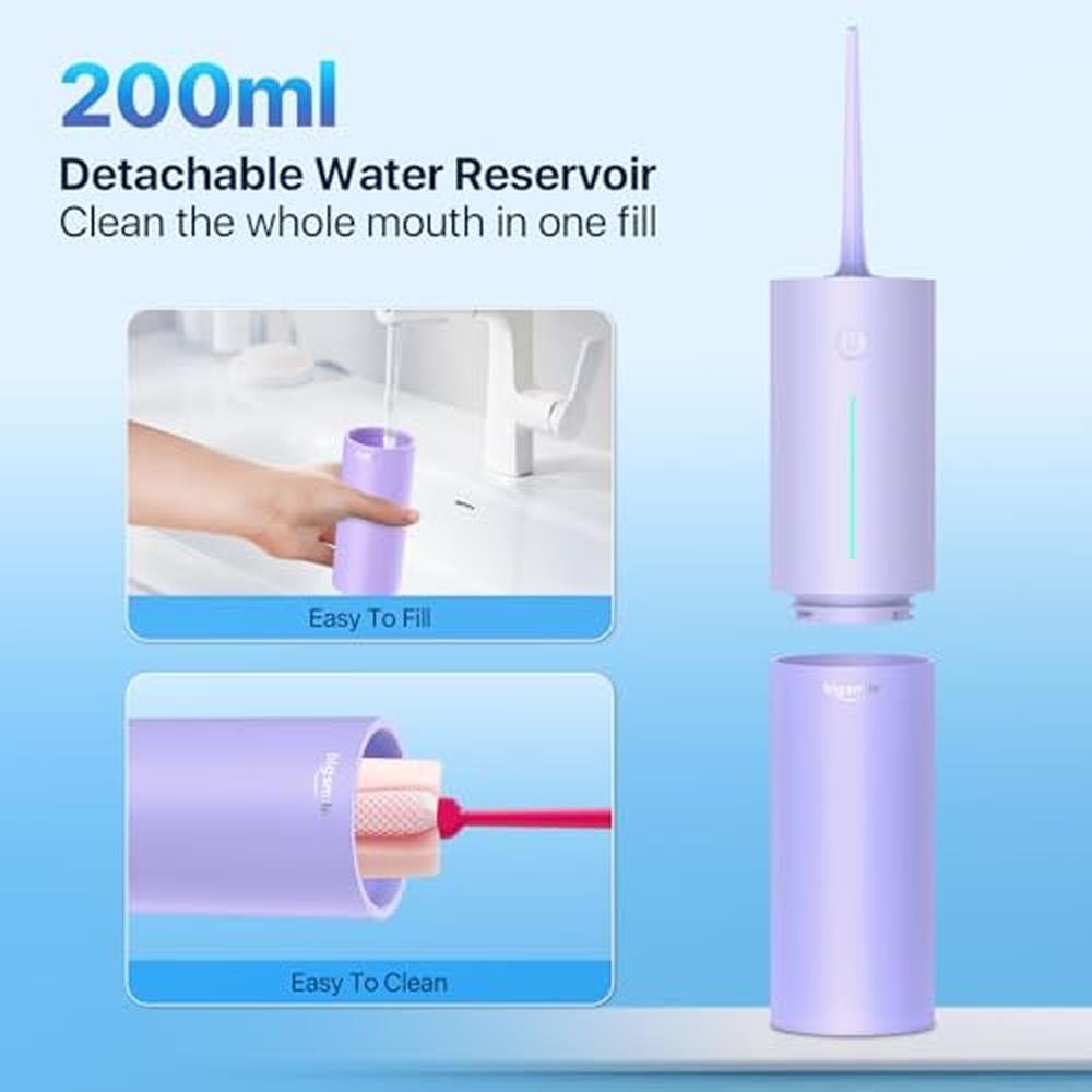 Powerful Cordless Water Flosser – In Use