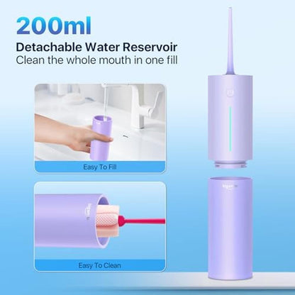 Powerful Cordless Water Flosser – In Use