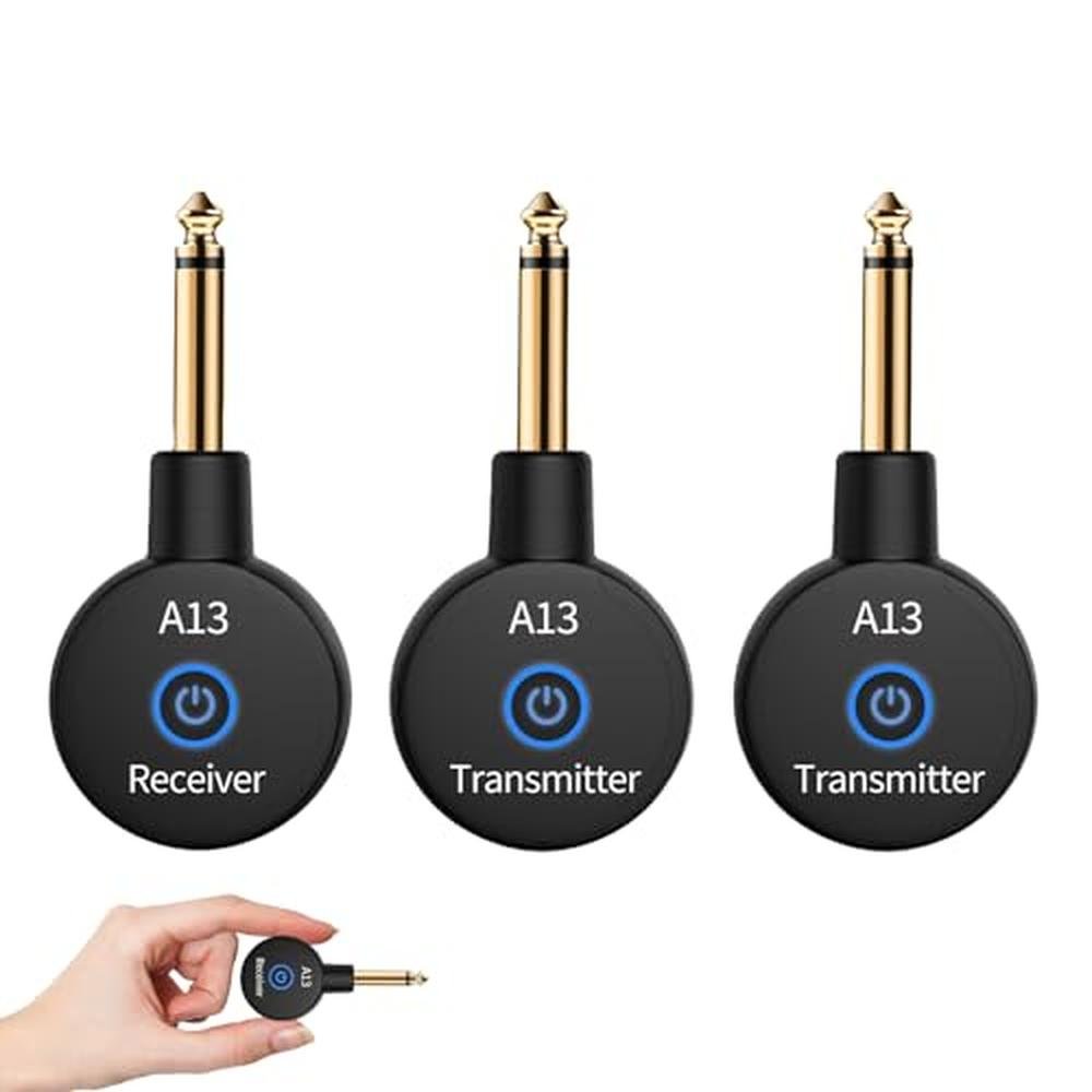 Guitar Bass: A13 Wireless Guitar System 2.4GHz Transmitter – Front View