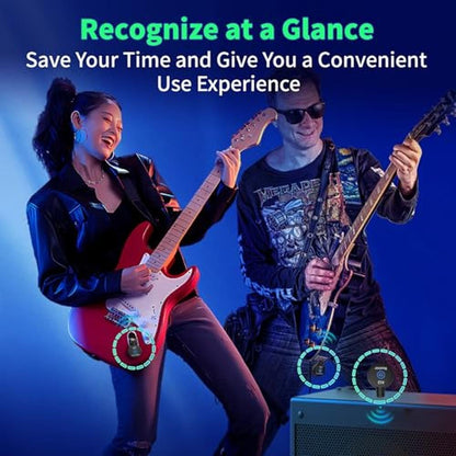 Guitar Bass: A13 Wireless Guitar System 2.4GHz Transmitter – Side View