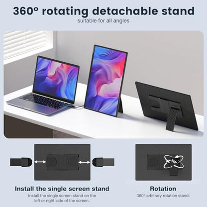 Monitor Flytocca: FLYTOCCA Portable 16-inch 1200P FHD – Close-up Detail