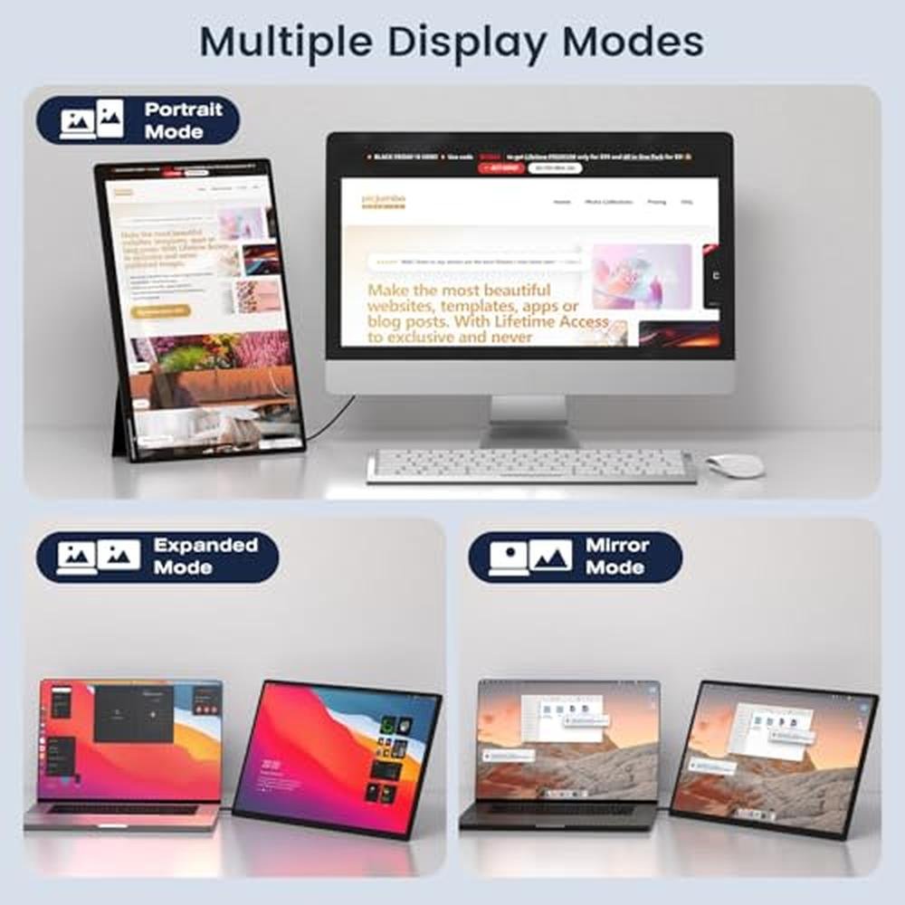 Monitor Flytocca: FLYTOCCA Portable 16-inch 1200P FHD – In Use