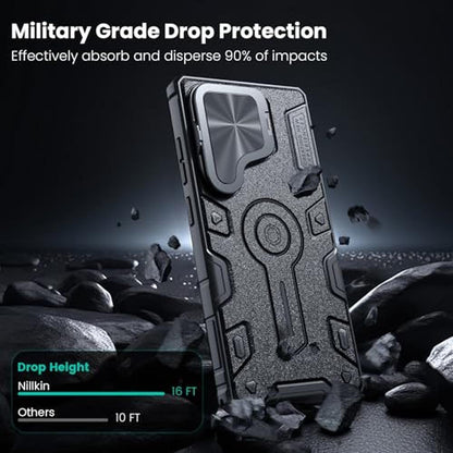 Magnetic Case: Nillkin Galaxy S25 Ultra Military-Grade Case – Side View