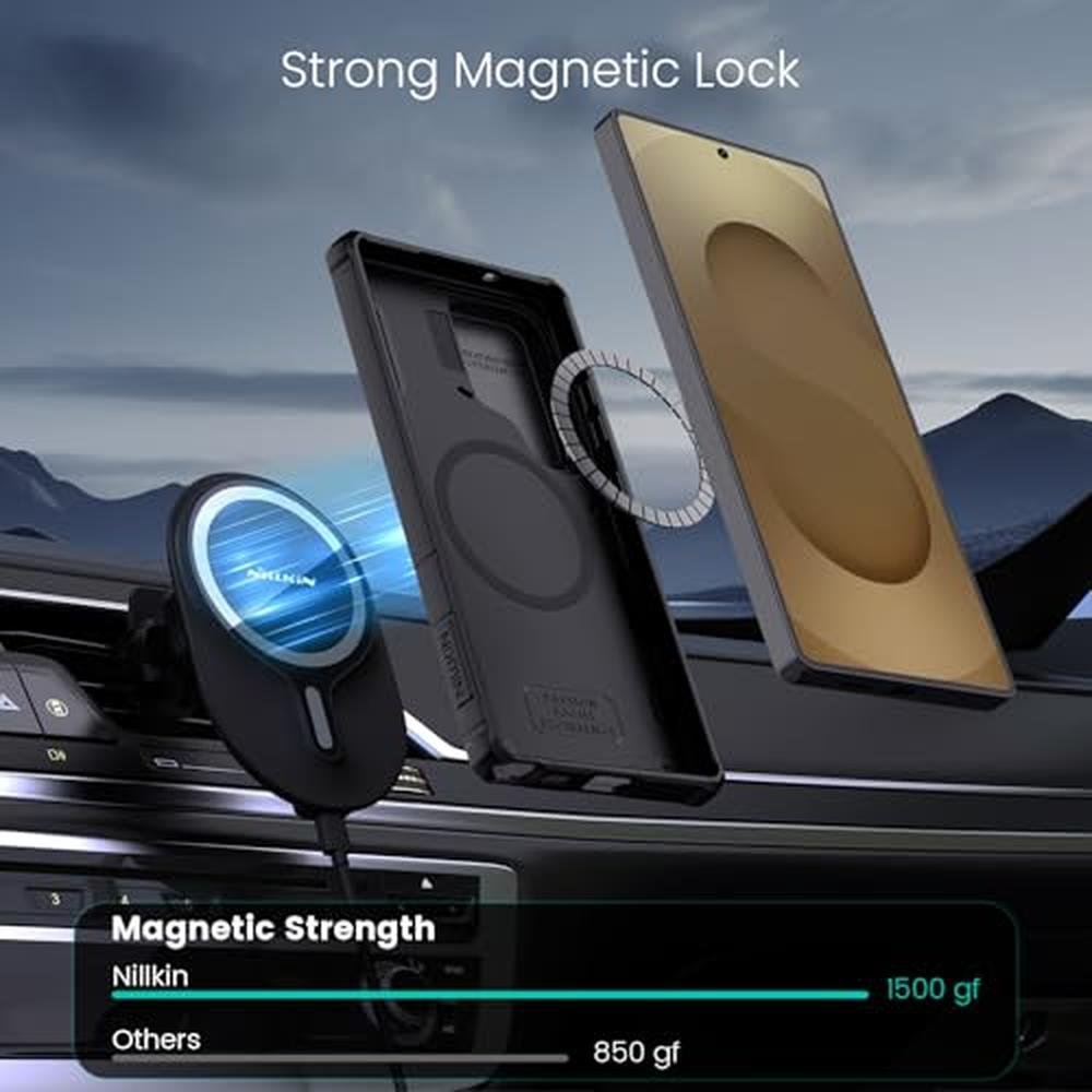Magnetic Case: Nillkin Galaxy S25 Ultra Military-Grade Case – Close-up Detail