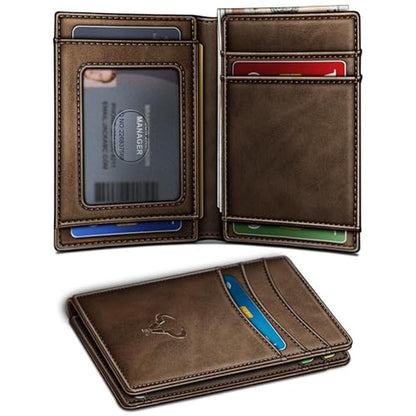 BULLIANT Slim Wallet For Men 12Cards – Front View