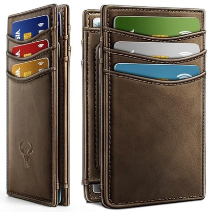 BULLIANT Slim Wallet For Men 12Cards – Side View