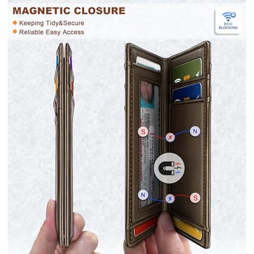 BULLIANT Slim Wallet For Men 12Cards – Close-up Detail