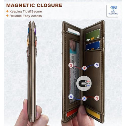 BULLIANT Slim Wallet For Men 12Cards – Close-up Detail