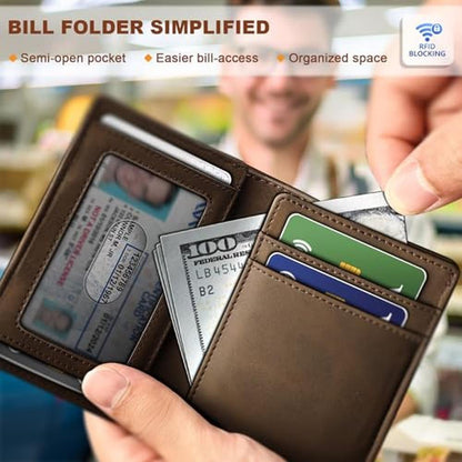 BULLIANT Slim Wallet For Men 12Cards – In Use