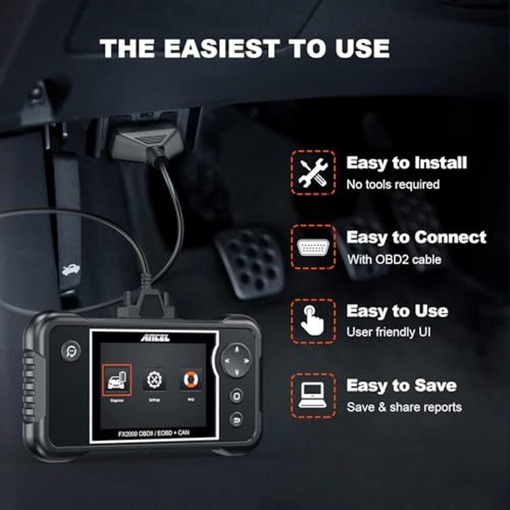 Scanner Tool: ANCEL FX2000 Plus OBD2 Diagnostic Tool with – In Use