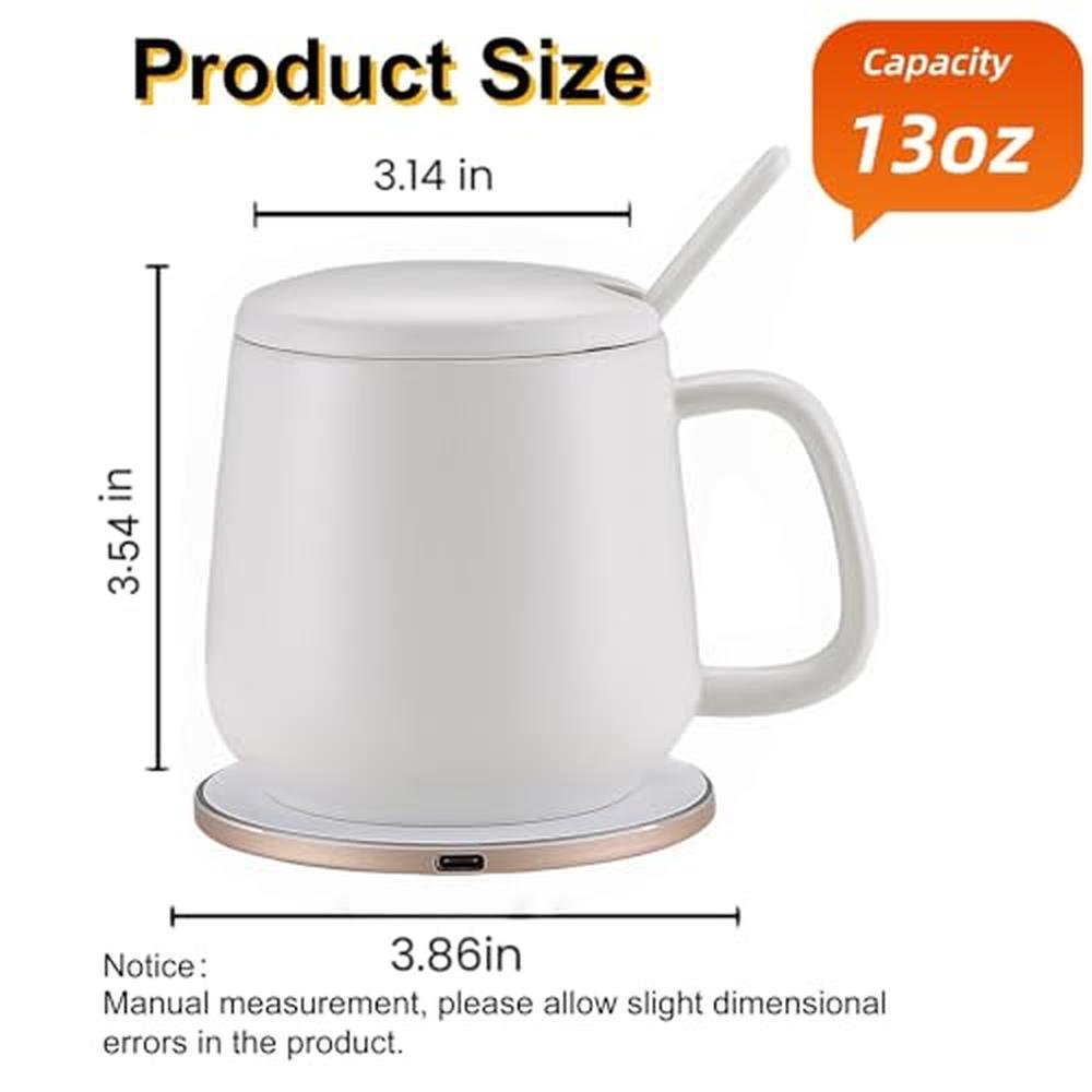 Ceramic Cetuximise Smart Mug: 13 Oz Premium Ceramic Coffee – Side View