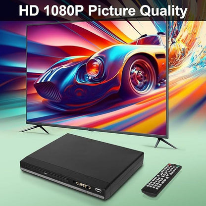 DVD Player: Premium Region-Free DVD Players for TV with – Side View