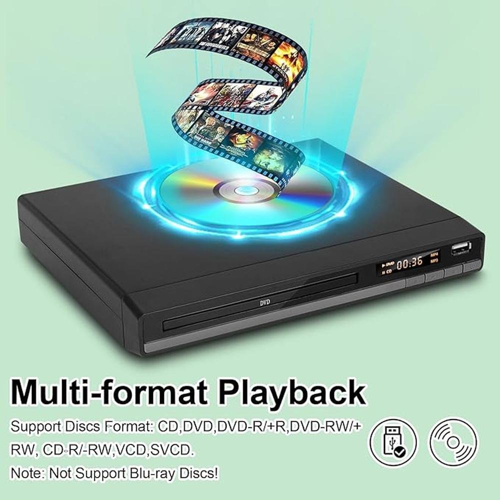 DVD Player: Premium Region-Free DVD Players for TV with – Close-up Detail